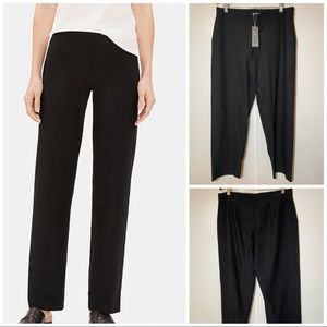 EILEEN FISHER STRETCH CREPE STRAIGHT PANT